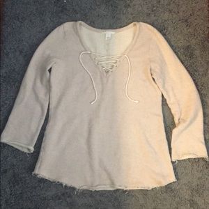Victoria’s Secret Lace-up sweatshirt